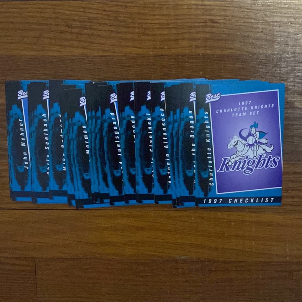 1997 Charlotte Knights complete baseball team set Cards